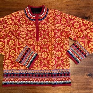 Colorful Geometric Pattern Sweater
